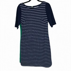 Eliza J Blue & White Striped Dress  Size 10